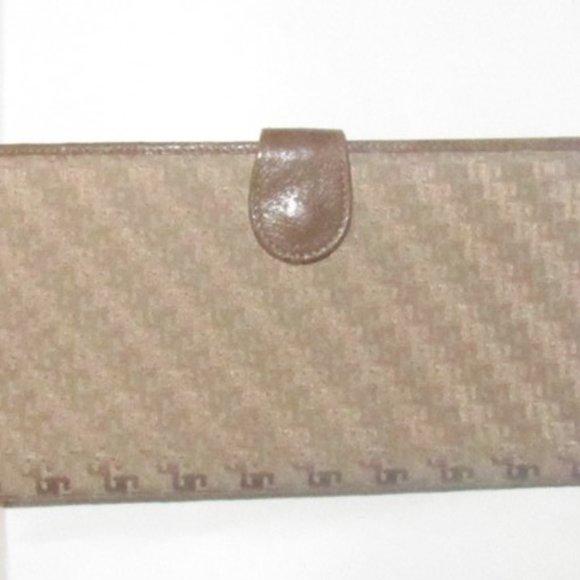 Gucci Khaki Square G Logo Print Vintage Wallet - Picture 1 of 11